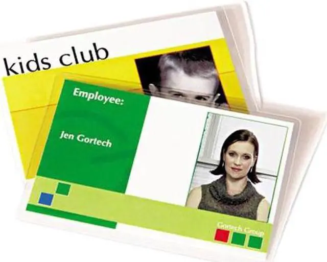 Alt view image 2 of 2 - 52050 Fellowes Laminating Pouches, 7 mil, 2 5/8 x 3 7/8, ID Size, 100/Pack