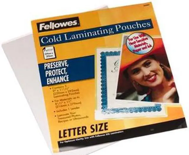 Alt view image 2 of 3 - 52205 Fellowes Self-Adhesive Pouches - Letter, 5 pack