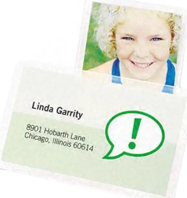 Alt view image 2 of 2 - 3745685 GBC SelfSeal Clear Laminating Pouches, 8 mil, 2 5/8 x 3 7/8, Wallet Size, 10/Pack