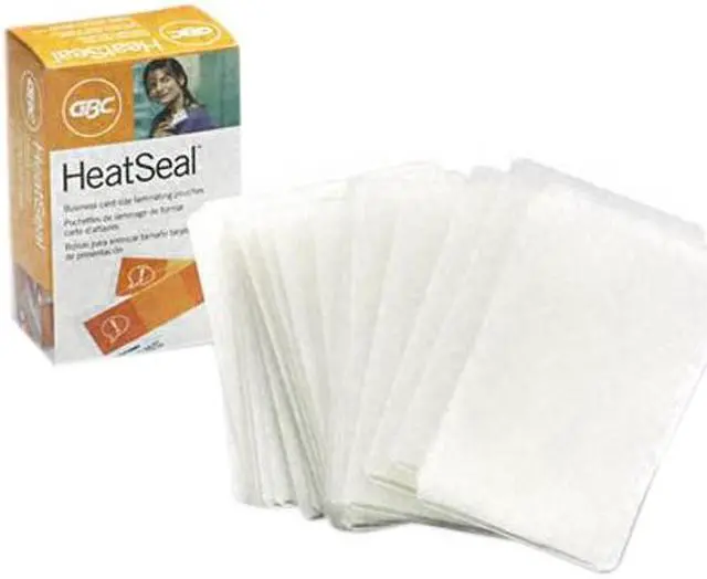 Main image of 51005 GBC HeatSeal Laminating Pouches, 5 mil, 2 3/16 x 3 11/16, Business Card Size, 100