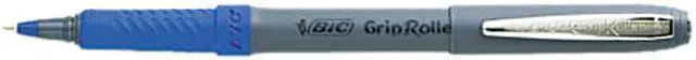 Main image of BIC GREM11-BE Grip Roller Ball Stick Pen, Blue Ink, Micro Fine, Dozen