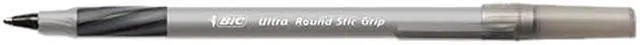 Main image of BIC Ultra Round Stic Grip Pen, Black Ink, Medium, 1.2 mm (Dozen)