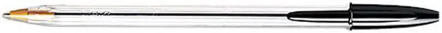 Main image of BIC Cristal Stick Ball Pen, Black Ink, Medium, 1.0 mm (Dozen)