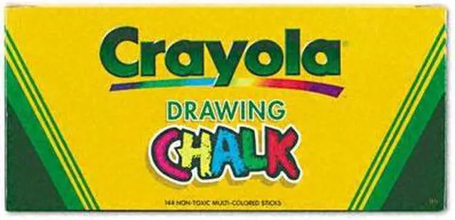 Alt view image 2 of 2 - Crayola CYO510400 Colored Drawing Chalk Sticks, 3.2" L, 0.4" D, Assorted - 144/Box