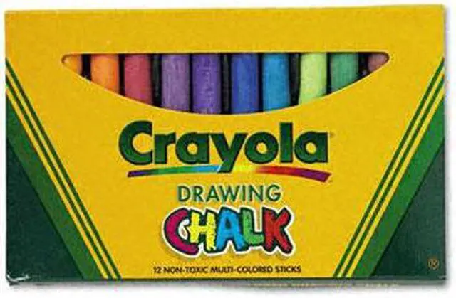 Main image of Crayola 510403 Colored Drawing Chalk, 3.18 " x 0.375 " Chalk Size - Assorted Chalk - 12 / Pack