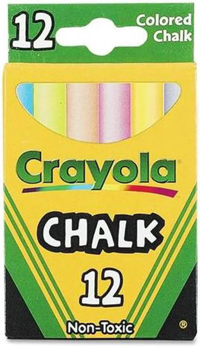 Main image of Crayola 51-0816 Chalk, Assorted Colors, 12 Sticks/Box