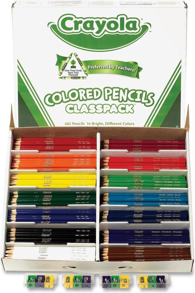 Crayola Colored Wood case Pencil Class pack 14 Assorted Color Sets