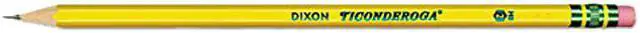 Main image of Dixon 13882 Ticonderoga Woodcase Pencil, HB #2, Yellow Barrel, Dozen