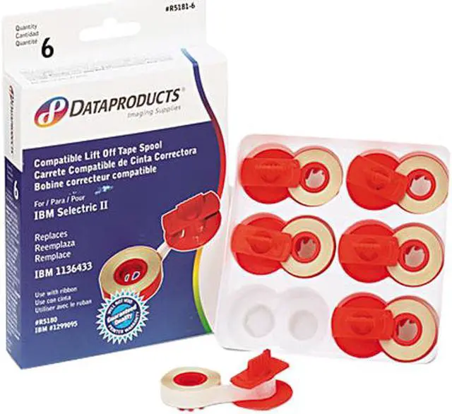 Main image of Dataproducts R5181-6 Compatible Low-Tack Lift-Off Tape, Clear