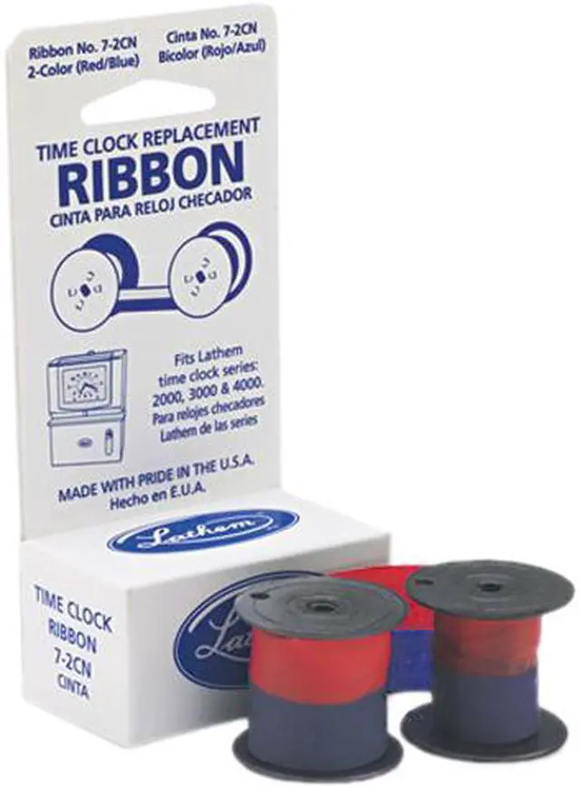 Main image of Lathem 7-2CN 72CN Ribbon, Blue/Red