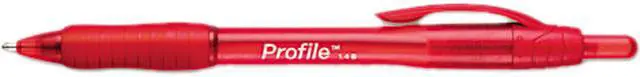 Main image of Paper Mate 89467 Profile Ballpoint Retractable Pen, Red Ink, Bold, Dozen