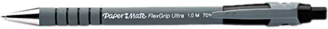 Main image of Paper Mate FlexGrip Ultra Retractable Ball Pen, Black Ink, Medium, 1.0 mm (Dozen)