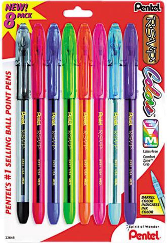 Pentel R.s.v.p. Refillable Ballpoint Pen, 1 Mm Medium Tip, Violet