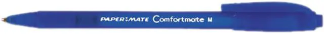 Main image of Paper Mate 6310187 ComfortMate Ballpoint Retractable Pen, Blue Ink, Medium, Dozen