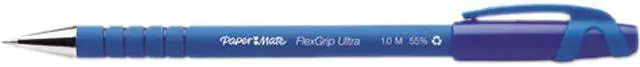 Main image of Paper Mate FlexGrip Ultra Stick Ball Pen, Blue Ink, Medium, 1.0 mm (Dozen)