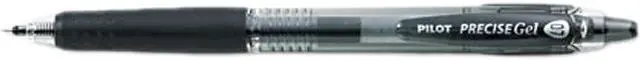 Main image of Pilot 15001 Precise Roller Ball Retractable Gel Pen, Black Ink, Fine, Dozen