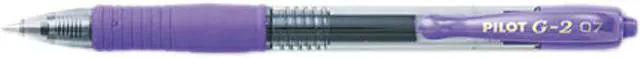 Main image of Pilot 31029 G2 Gel Roller Ball Pen, Retractable, Purple Ink, 0.7mm Fine, Dozen
