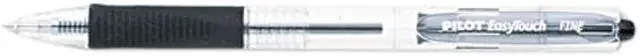 Main image of Pilot EasyTouch Retr Ballpoint Pen, Black Ink, Fine, 0.70 mm (Dozen)