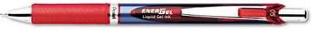Main image of Pentel BLN75-B EnerGel RTX Roller Ball Retractable Gel Pen, Red Ink, Micro Needle