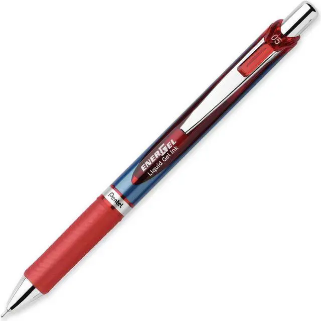Alt view image 2 of 2 - Pentel BLN75-B EnerGel RTX Roller Ball Retractable Gel Pen, Red Ink, Micro Needle