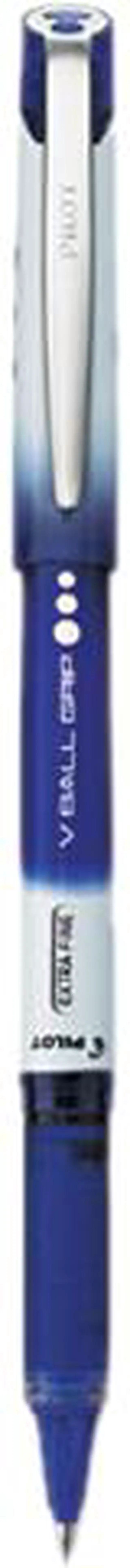 Main image of Pilot VBall Grip Liquid Ink Roller Ball Stick Pen, .5mm, Blue Ink, Dozen
