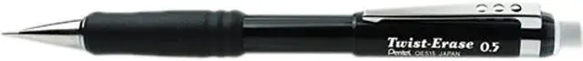 Main image of Pentel QE515A Twist-Erase III Mechanical Pencil, 0.50 mm, Black Barrel