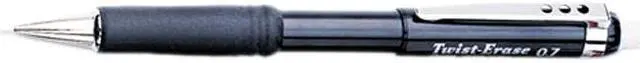 Main image of Pentel QE517A - Twist-Erase III Mechanical Pencil HB, #2 Pencil Grade - 0.7 mm - Black Barrel - 1 Each