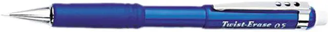 Main image of Pentel QE515C Twist-Erase III Mechanical Pencil, 0.50 mm, Blue Barrel