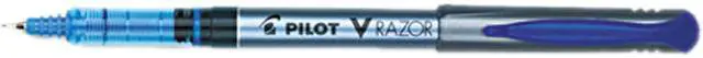 Main image of Pilot 11021 V Razor Point Porous Point Stick Liquid Pen, Blue Ink, Extra Fine, Dozen