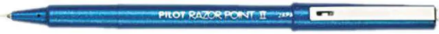 Main image of Pilot 11003 Razor Point II Porous Point Stick Pen, Blue Ink, Ultra Fine, Dozen