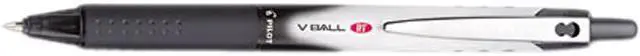 Main image of Pilot 26106 VBall Roller Ball Stick Pen, Liquid Ink, Black Ink, Extra Fine, Dozen