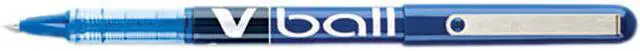 Main image of Pilot 35201 VBall Roller Ball Stick Pen, Liquid Ink, Blue Ink, Extra Fine, Dozen