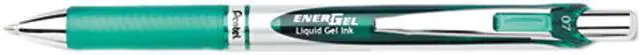 Main image of Pentel BL77-D EnerGel RTX Roller Ball Retractable Gel Pen, Green Ink, Medium