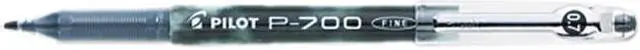 Main image of Pilot 38610 P-700 Gel Roller Ball Stick Pen, Needle Point, Black Ink, 0.7mm Fine, Dozen