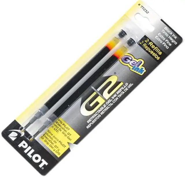 Main image of Pilot 77232 Refill for G2 Gel, Dr. Grip Gel/Ltd, ExecuGel G6, Q7, Extra Fine, Blk, 2/Pack