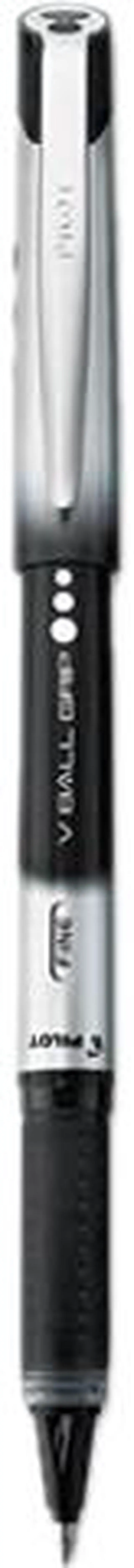 Main image of Pilot 35570 VBall Grip Roller Ball Stick Pen; Liquid Ink; Black Ink; Fine, Dozen