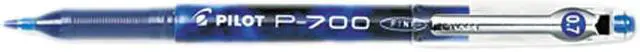 Main image of Pilot 38611 P-700 Gel Roller Ball Stick Pen, Needle Point, Blue Ink, 0.7mm Fine, Dozen