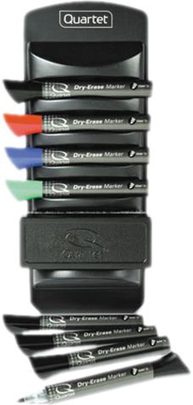 Main image of Quartet 558 Dry Erase Marker Caddy Kit, Chisel Tip, 4 Assorted Colors, 8/Set