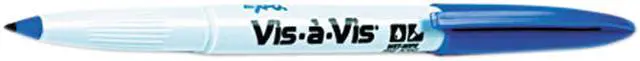 Main image of EXPO 16003 Vis-à-Vis Wet-Erase Overhead Projection Marker, Fine Point, Blue, Dozen