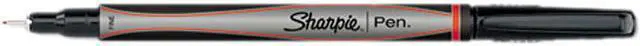 Alt view image 2 of 2 - Sharpie 1742665 Porous Point Pen Fine Point Type - Red Ink - Silver Barrel - 1 Each
