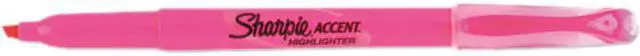 Main image of Sharpie Accent 27009 Accent Pocket Style Highlighter, Chisel Tip, Fluorescent Pink, 12/Pk
