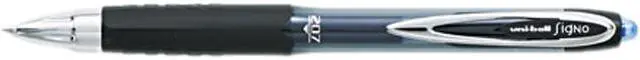 Main image of uni-ball 33951 Signo Gel 207 Roller Ball Retractable Gel Pen, Blue Ink, Medium, Dozen