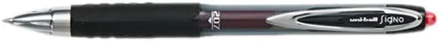 Main image of uni-ball 33952 Signo Gel 207 Roller Ball Retractable Gel Pen, Red Ink, Medium, Dozen