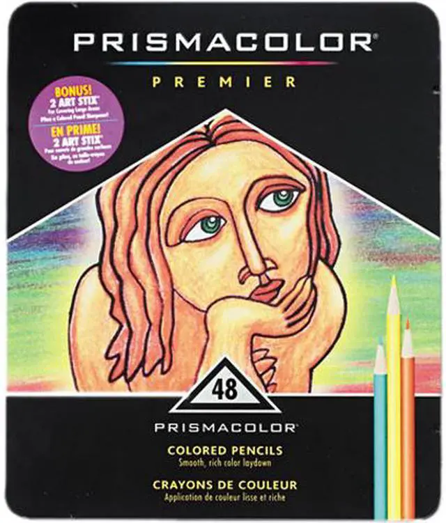 Main image of Prismacolor 3598T Premier Colored Woodcase Pencils, 48 Assorted Colors/Set