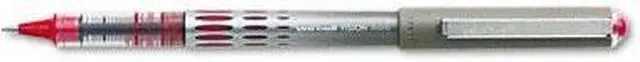 Main image of uni-ball 60117 Vision Roller Ball Stick Water-Proof Pen, Red Ink, Micro, Dozen