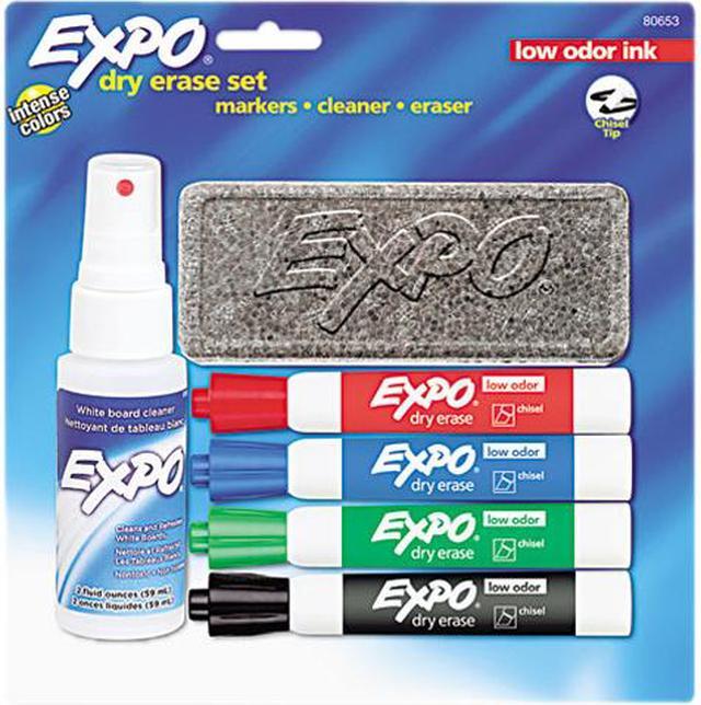 Main image of EXPO 80653 Low Odor Dry Erase Marker Starter Set, Assorted, 4/Set
