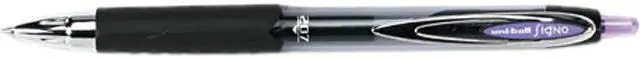 Main image of uni-ball 70221 Signo Gel 207 Roller Ball Retractable Gel Pen, Purple Ink, Medium, Dozen