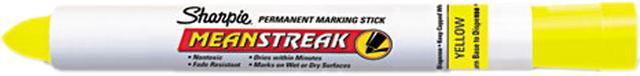 Sharpie Mean Streak Marking Stick Broad Tip Yellow