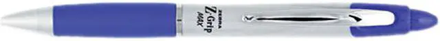 Main image of Zebra 22420 Z-Grip MAX Ballpoint Retractable Pen, Blue Ink, Medium, Dozen