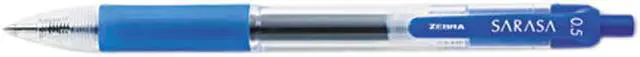 Main image of Zebra 46720 Sarasa Roller Ball Retractable Gel Pen, Blue Ink, Fine, Dozen